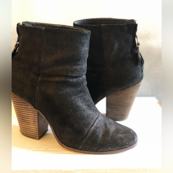 Rag & Bone Women's Black Suede Ankle Boots EU 41/ US 11 - Picture 3 of 3